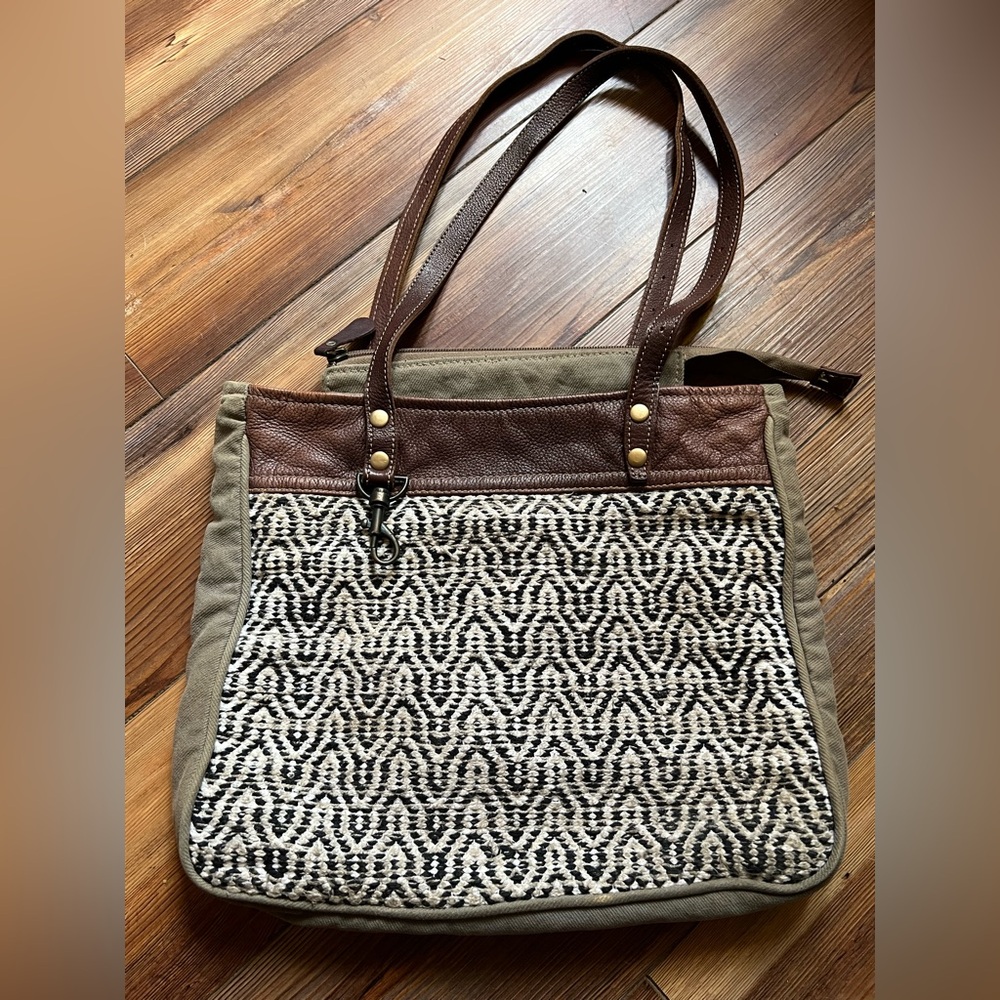 Myra Med/Large Bag Composition Tapestry Boho Tote Shoulder Purse Hippie Women’s